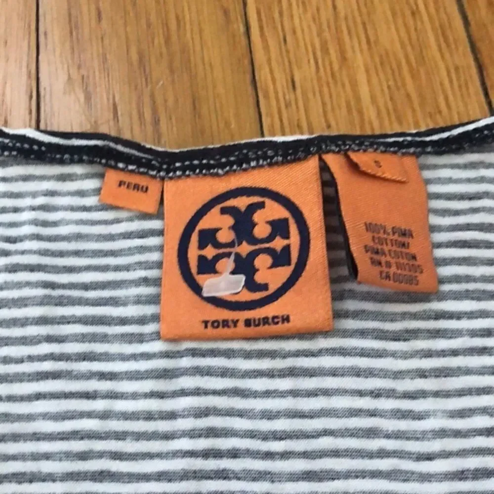 Tory Burch 100 percent cotton striped tank